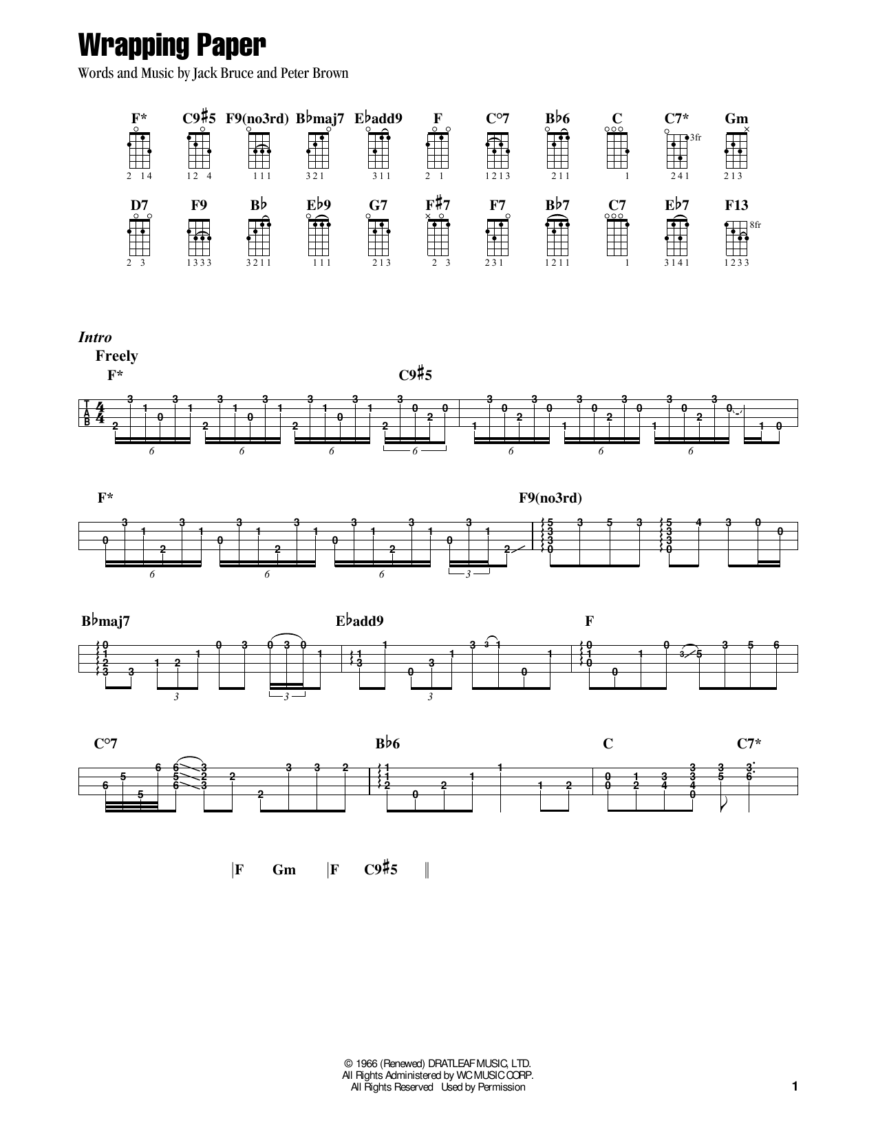 Jake Shimabukuro Wrapping Paper (feat. Ray Benson & Asleep At The Wheel) Sheet Music Notes & Chords for Ukulele - Download or Print PDF