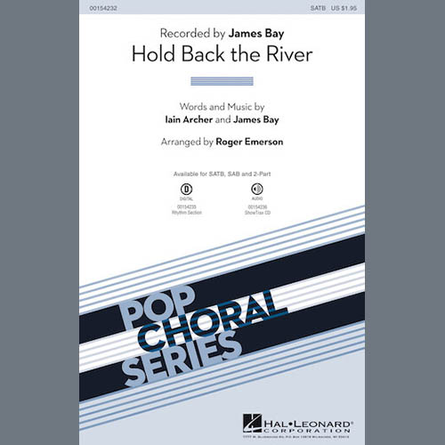 James Bay, Hold Back The River (arr. Roger Emerson), 2-Part Choir