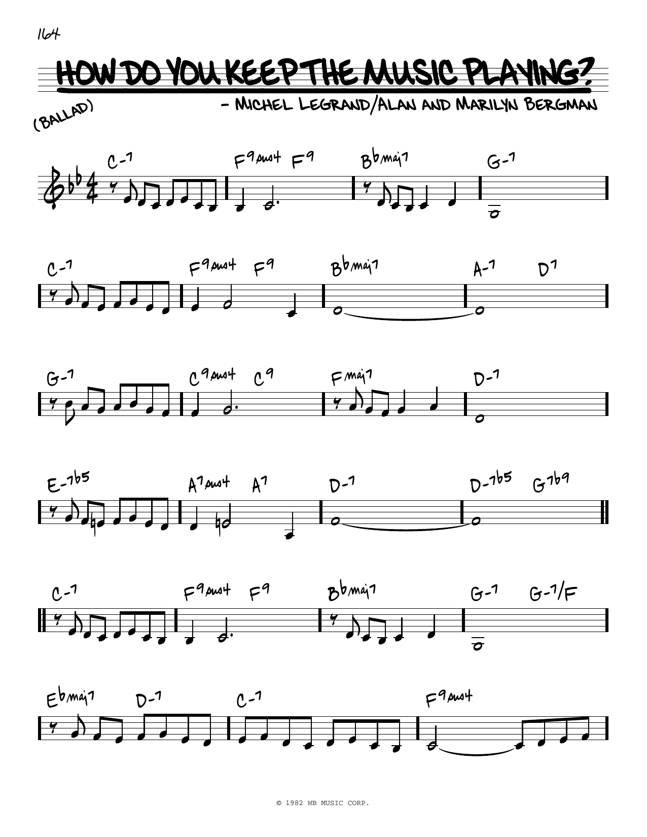 James Ingram and Patti Austin How Do You Keep The Music Playing? (from Best Friends) Sheet Music Notes & Chords for Real Book – Melody & Chords - Download or Print PDF