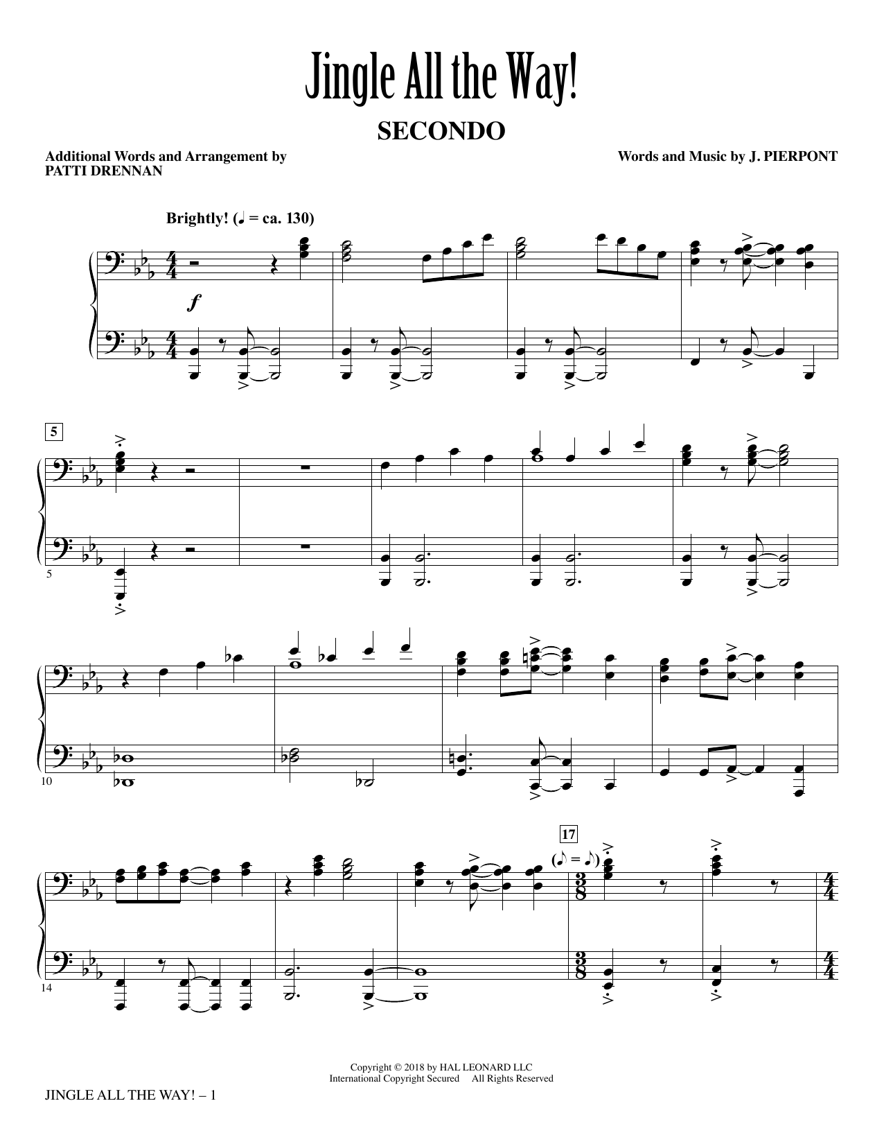 Patti Drennan Jingle All The Way! Sheet Music Notes & Chords for Choral - Download or Print PDF