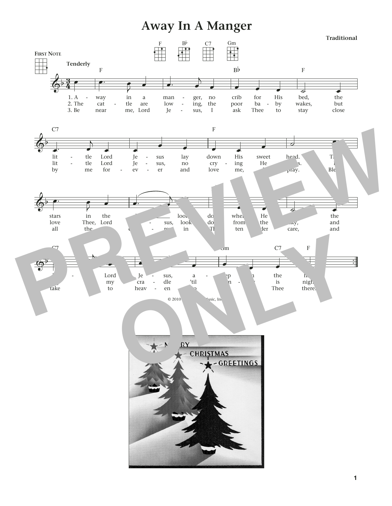 James R. Murray Away In A Manger (from The Daily Ukulele) (arr. Liz and Jim Beloff) Sheet Music Notes & Chords for Ukulele - Download or Print PDF