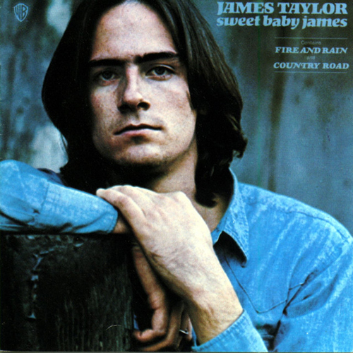 James Taylor, Fire And Rain, Piano, Vocal & Guitar (Right-Hand Melody)