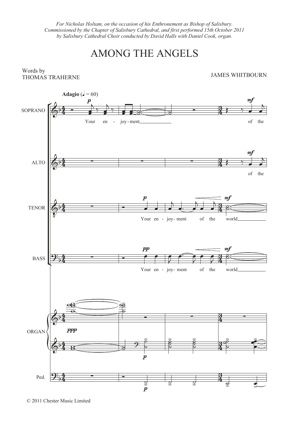 James Whitbourn Among The Angels Sheet Music Notes & Chords for SATB Choir - Download or Print PDF