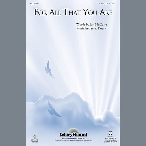 James Koerts, For All That You Are - Score, Choir Instrumental Pak