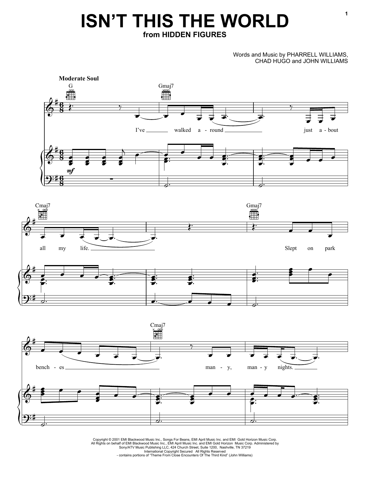 Janelle Monae Isn't This The World Sheet Music Notes & Chords for Piano, Vocal & Guitar (Right-Hand Melody) - Download or Print PDF