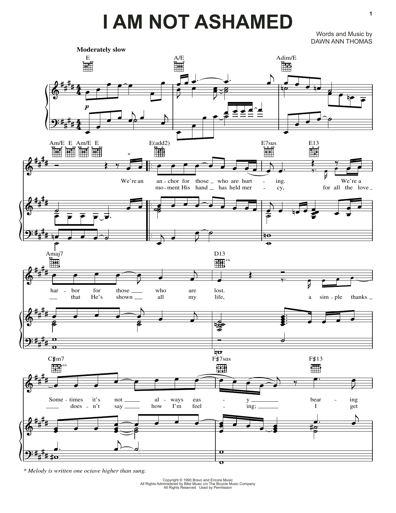 Janet Paschal I Am Not Ashamed Sheet Music Notes & Chords for Easy Guitar - Download or Print PDF