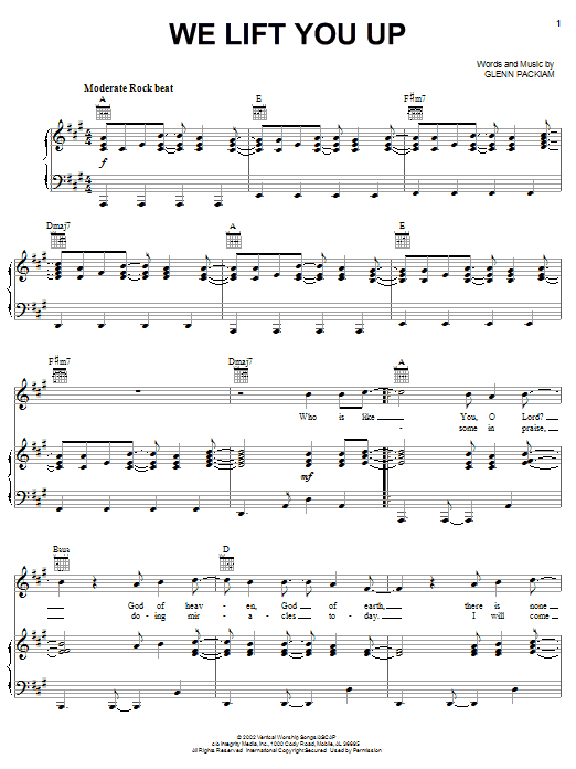 Jason Morant We Lift You Up Sheet Music Notes & Chords for Piano, Vocal & Guitar (Right-Hand Melody) - Download or Print PDF Jason Morant We Lift You Up Sheet Music Notes & Chords for Piano, Vocal & Guitar (Right-Hand Melody) - Download or Print PDF