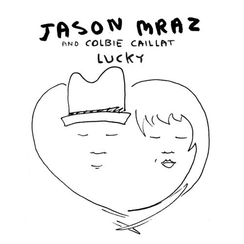 Jason Mraz & Colbie Caillat, Lucky, Piano, Vocal & Guitar (Right-Hand Melody)