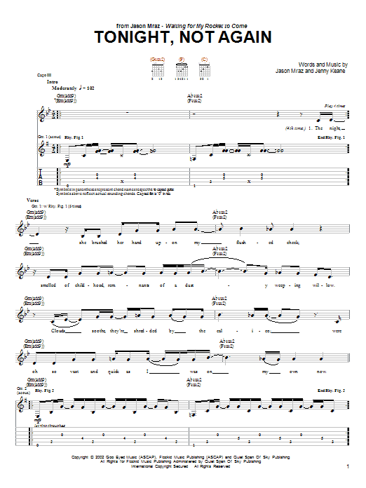 Jason Mraz Tonight, Not Again Sheet Music Notes & Chords for Ukulele with strumming patterns - Download or Print PDF
