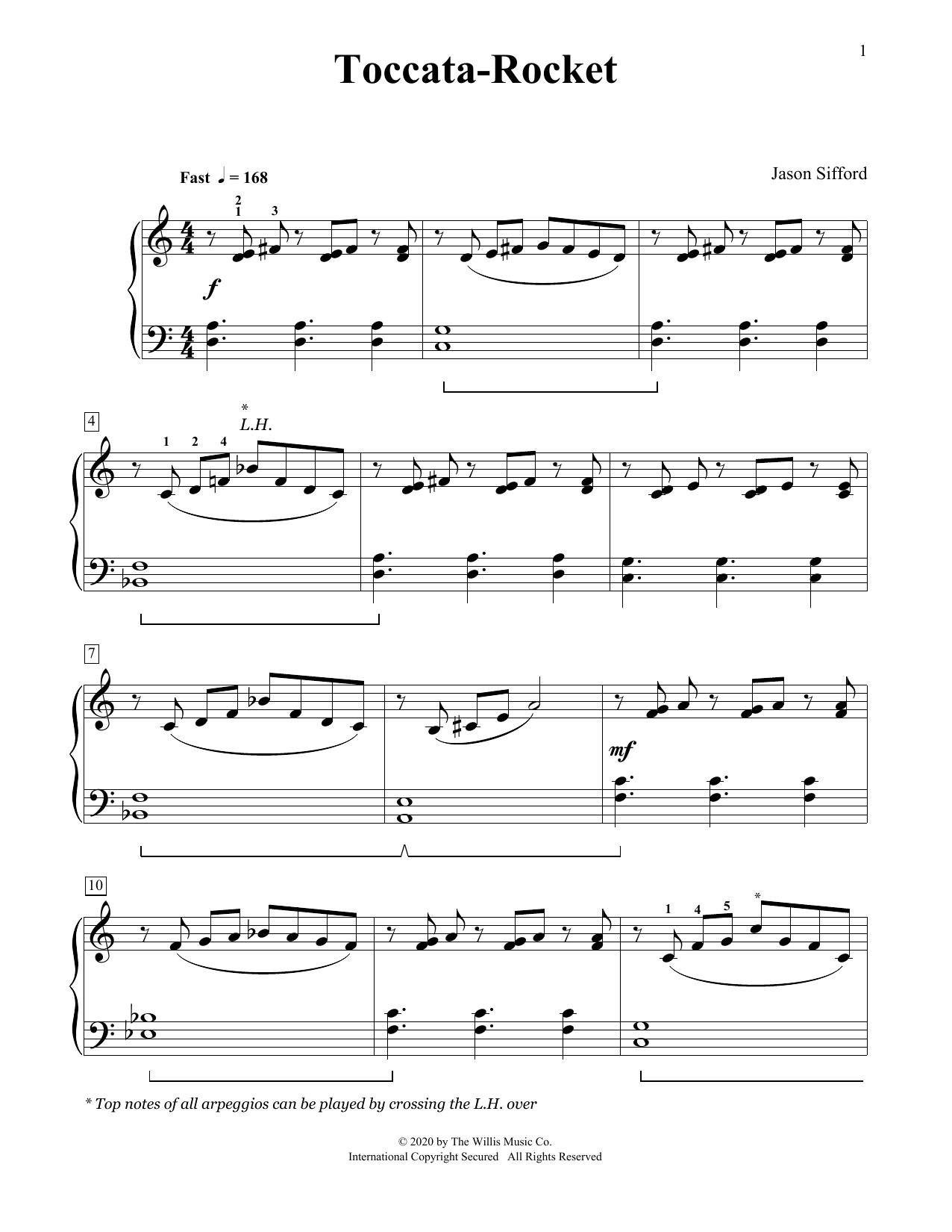 Jason Sifford Toccata-Rocket Sheet Music Notes & Chords for Educational Piano - Download or Print PDF