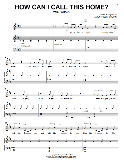 How Can I Call This Home? (from Parade) sheet music