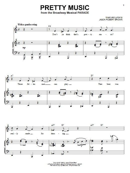 Pretty Music (from Parade) sheet music