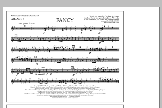 Jay Dawson Fancy - Alto Sax 2 Sheet Music Notes & Chords for Marching Band - Download or Print PDF