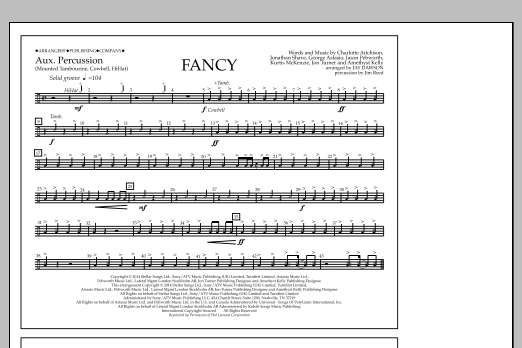 Jay Dawson Fancy - Aux. Perc. Sheet Music Notes & Chords for Marching Band - Download or Print PDF