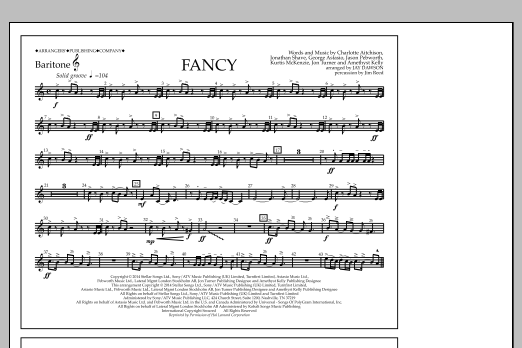 Jay Dawson Fancy - Baritone T.C. Sheet Music Notes & Chords for Marching Band - Download or Print PDF