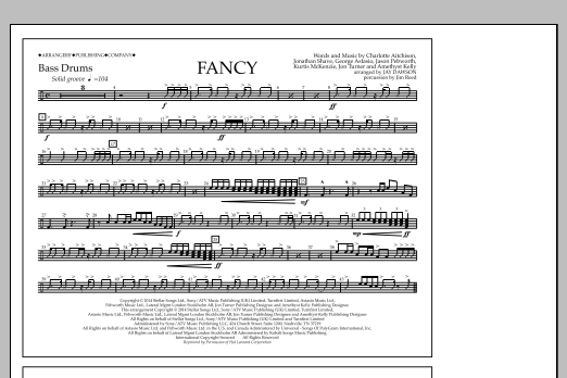 Jay Dawson Fancy - Bass Drums Sheet Music Notes & Chords for Marching Band - Download or Print PDF