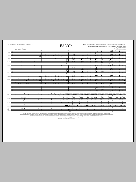 Jay Dawson Fancy - Full Score Sheet Music Notes & Chords for Marching Band - Download or Print PDF