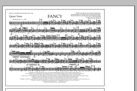 Jay Dawson Fancy - Quint-Toms Sheet Music Notes & Chords for Marching Band - Download or Print PDF