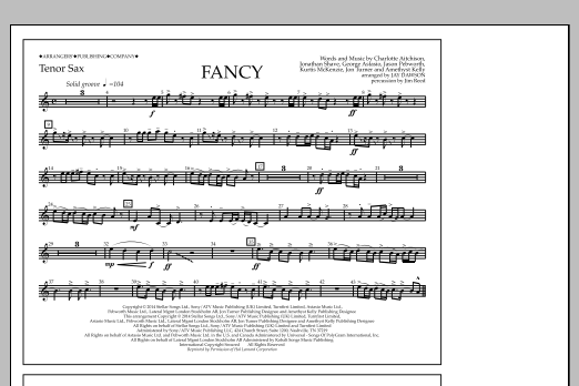 Jay Dawson Fancy - Tenor Sax Sheet Music Notes & Chords for Marching Band - Download or Print PDF