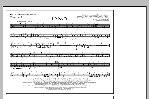 Jay Dawson Fancy - Trumpet 3 Sheet Music Notes & Chords for Marching Band - Download or Print PDF