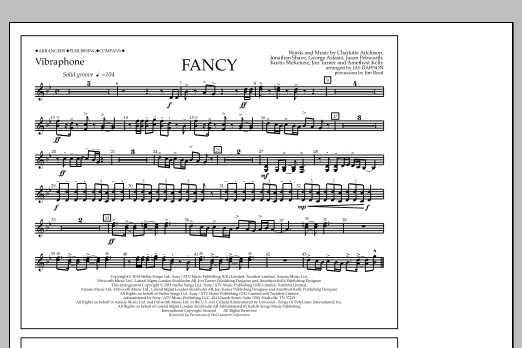 Jay Dawson Fancy - Vibraphone Sheet Music Notes & Chords for Marching Band - Download or Print PDF
