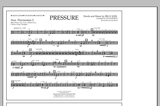 Jay Dawson Pressure - Aux. Perc. 2 Sheet Music Notes & Chords for Marching Band - Download or Print PDF