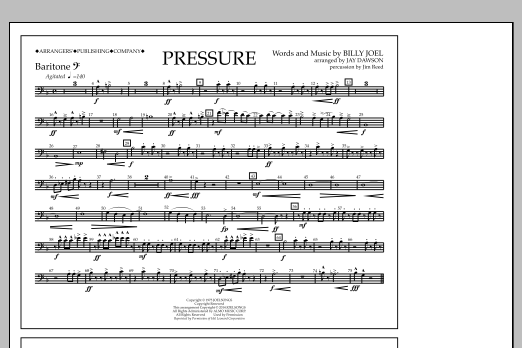 Jay Dawson Pressure - Baritone B.C. Sheet Music Notes & Chords for Marching Band - Download or Print PDF