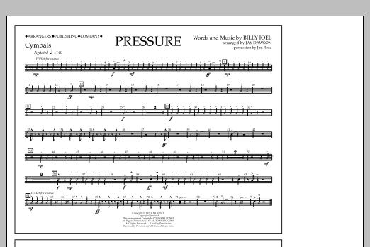 Jay Dawson Pressure - Cymbals Sheet Music Notes & Chords for Marching Band - Download or Print PDF