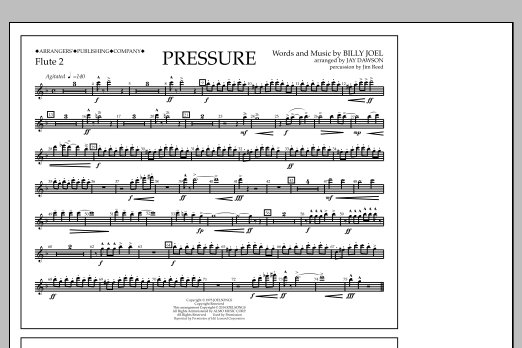 Jay Dawson Pressure - Flute 2 Sheet Music Notes & Chords for Marching Band - Download or Print PDF