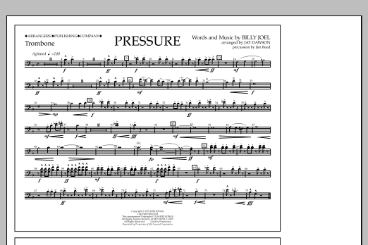 Jay Dawson Pressure - Trombone Sheet Music Notes & Chords for Marching Band - Download or Print PDF