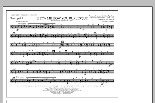 Jay Dawson Show Me How You Burlesque - Trumpet 2 Sheet Music Notes & Chords for Marching Band - Download or Print PDF