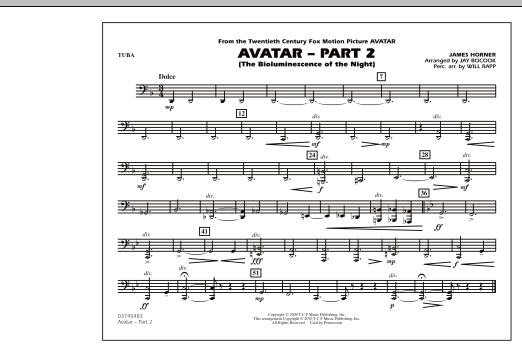 Avatar: Part 2 - Tuba sheet music