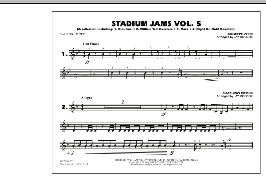 Stadium Jams: Vol. 5 - 3rd Bb Trumpet sheet music