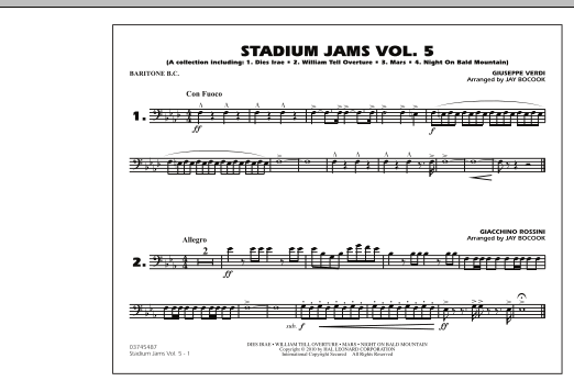 Stadium Jams: Vol. 5 - Baritone B.C. sheet music