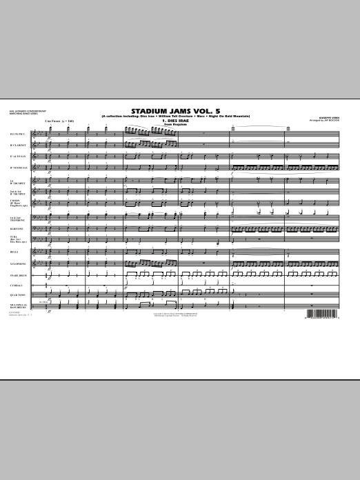 Stadium Jams: Vol. 5 - Full Score sheet music