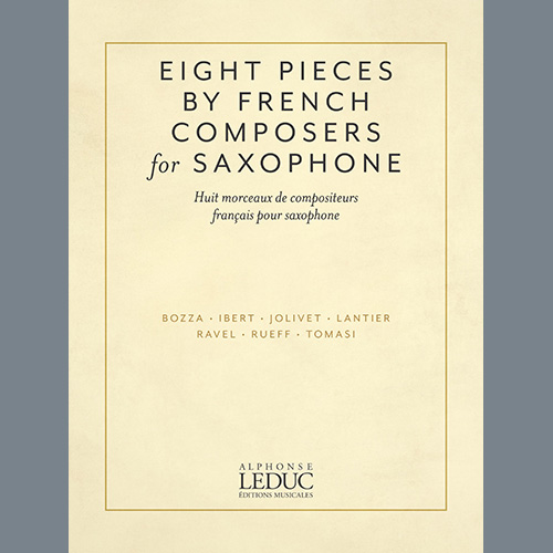 Jeanine Rueff, Chanson Et Passepied, Alto Sax and Piano