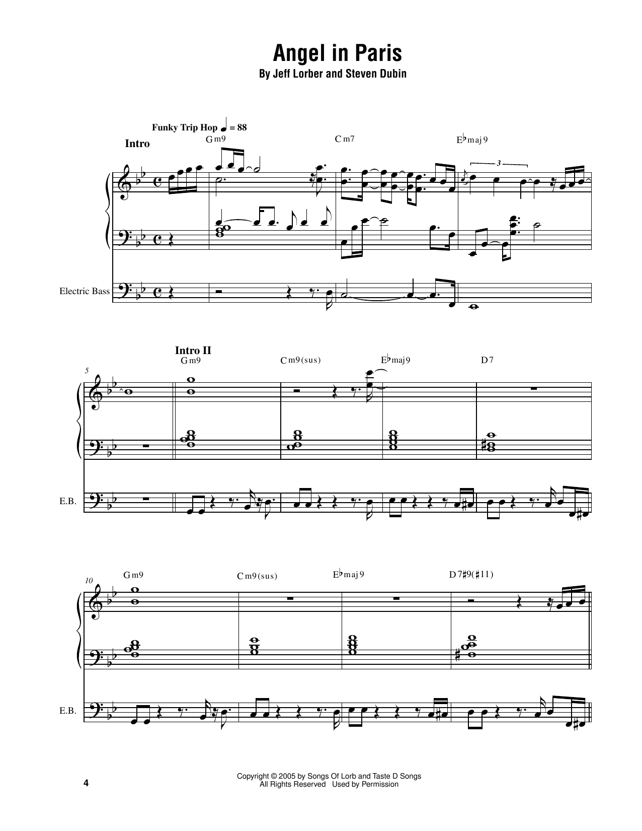 Jeff Lorber Angel In Paris Sheet Music Notes & Chords for Piano Transcription - Download or Print PDF