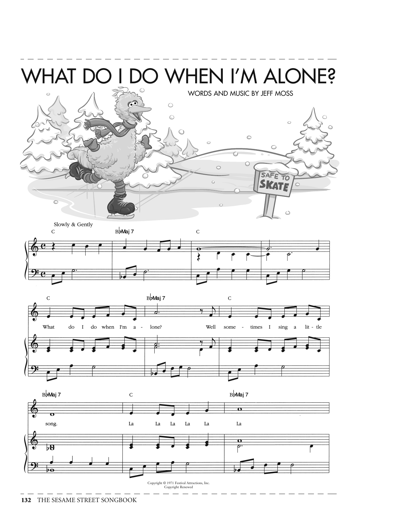 Jeff Moss What Do I Do When I'm Alone? (from Sesame Street) Sheet Music Notes & Chords for Piano, Vocal & Guitar Chords (Right-Hand Melody) - Download or Print PDF
