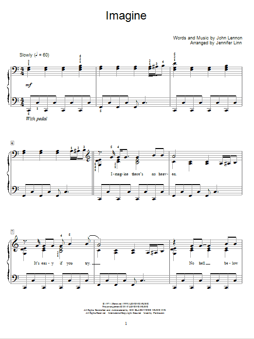 Jennifer Linn Imagine Sheet Music Notes & Chords for Educational Piano - Download or Print PDF