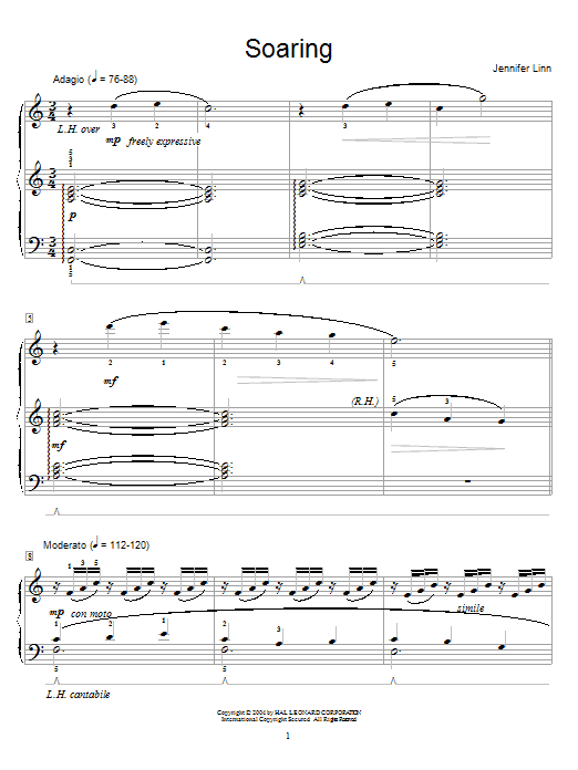 Jennifer Linn Soaring Sheet Music Notes & Chords for Educational Piano - Download or Print PDF