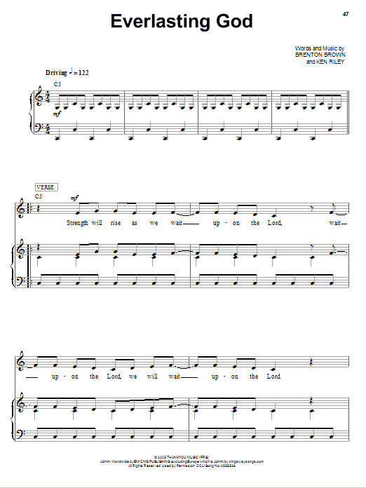 Jeremy Camp Everlasting God Sheet Music Notes & Chords for Piano, Vocal & Guitar (Right-Hand Melody) - Download or Print PDF Jeremy Camp Everlasting God Sheet Music Notes & Chords for Piano, Vocal & Guitar (Right-Hand Melody) - Download or Print PDF
