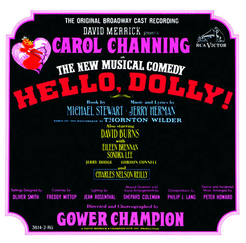 Jerry Herman, Dancing (from Hello, Dolly!), Piano, Vocal & Guitar Chords (Right-Hand Melody)