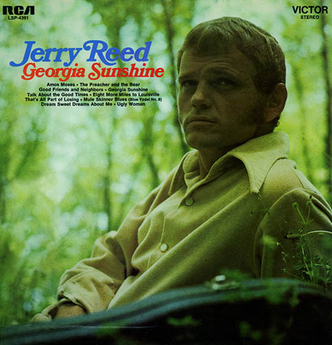 Jerry Reed, Amos Moses, Piano, Vocal & Guitar (Right-Hand Melody)