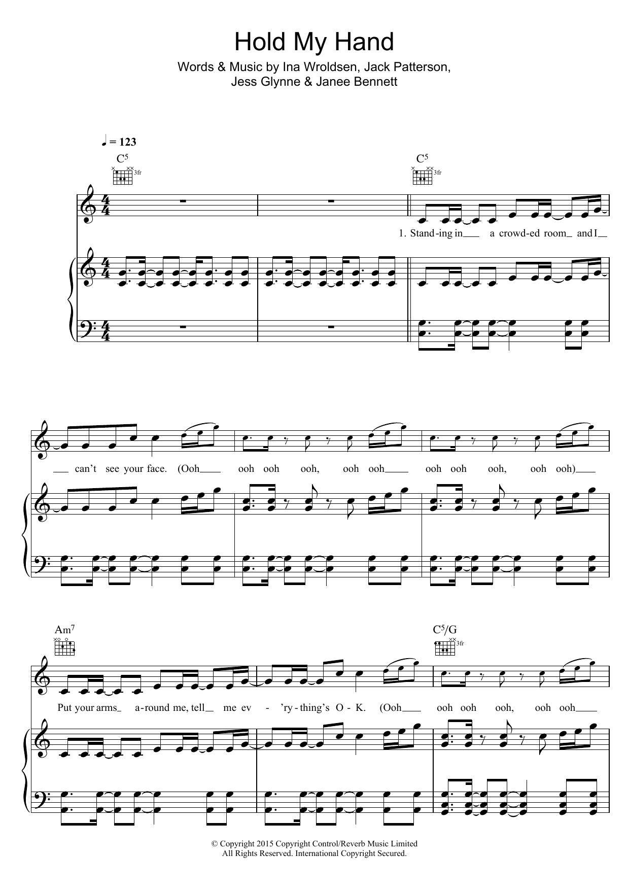 Jess Glynne Hold My Hand Sheet Music Notes & Chords for Lyrics & Chords - Download or Print PDF