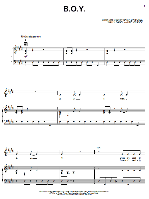 Jessica Simpson B.O.Y. Sheet Music Notes & Chords for Piano, Vocal & Guitar (Right-Hand Melody) - Download or Print PDF Jessica Simpson B.O.Y. Sheet Music Notes & Chords for Piano, Vocal & Guitar (Right-Hand Melody) - Download or Print PDF