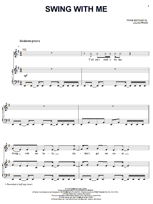 Jessica Simpson Swing With Me Sheet Music Notes & Chords for Piano, Vocal & Guitar (Right-Hand Melody) - Download or Print PDF Jessica Simpson Swing With Me Sheet Music Notes & Chords for Piano, Vocal & Guitar (Right-Hand Melody) - Download or Print PDF