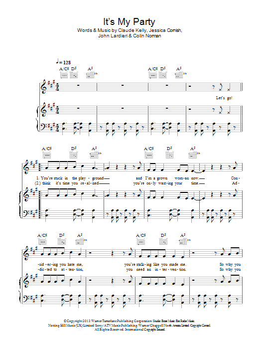 Jessie J It's My Party Sheet Music Notes & Chords for Beginner Piano - Download or Print PDF
