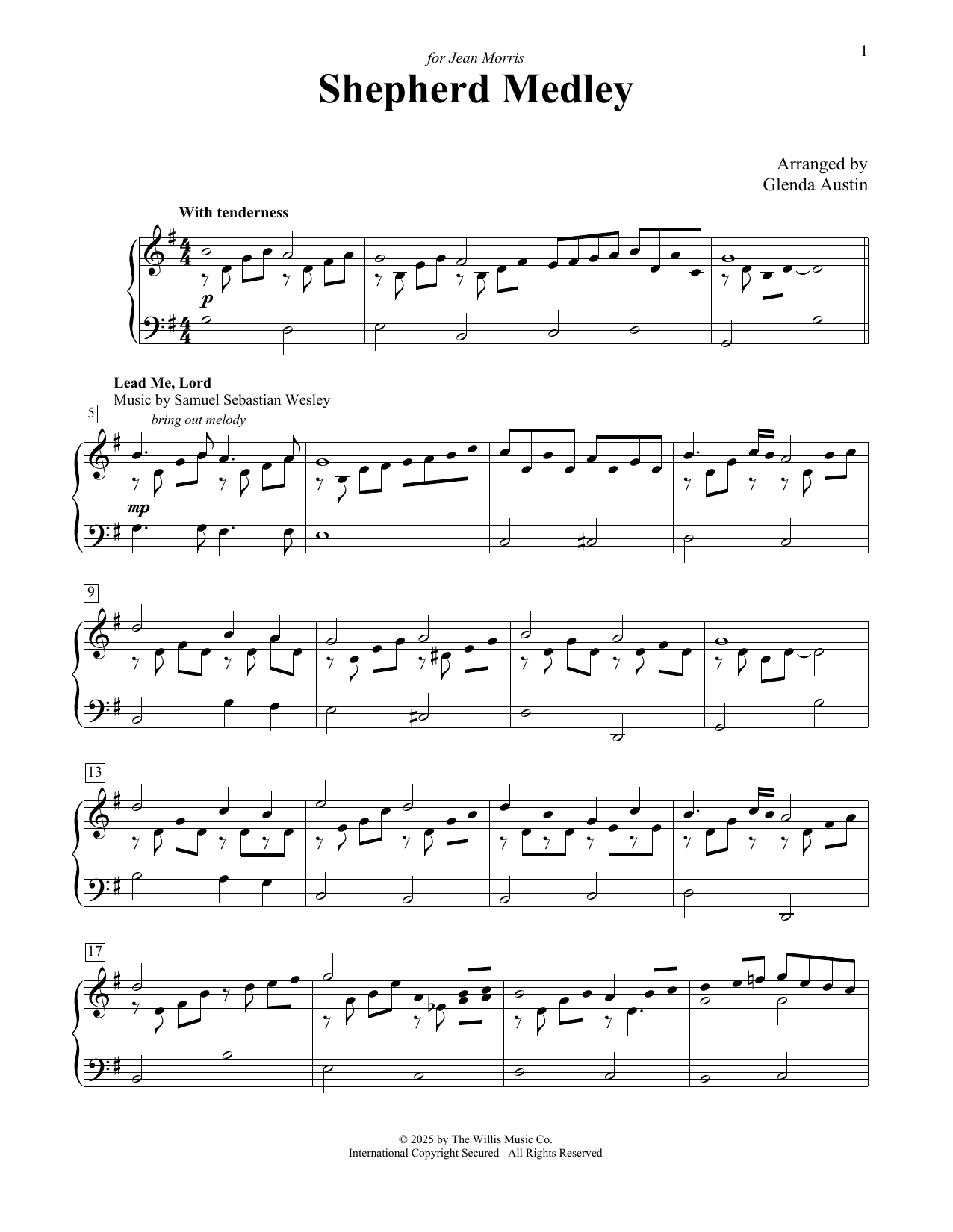 Jessie S. Irvine Shepherd Medley Sheet Music Notes & Chords for Educational Piano - Download or Print PDF