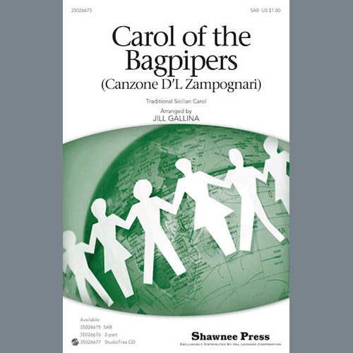 Jill Gallina, Carol Of The Bagpipers (Canzone D'l Zampognari), 2-Part Choir