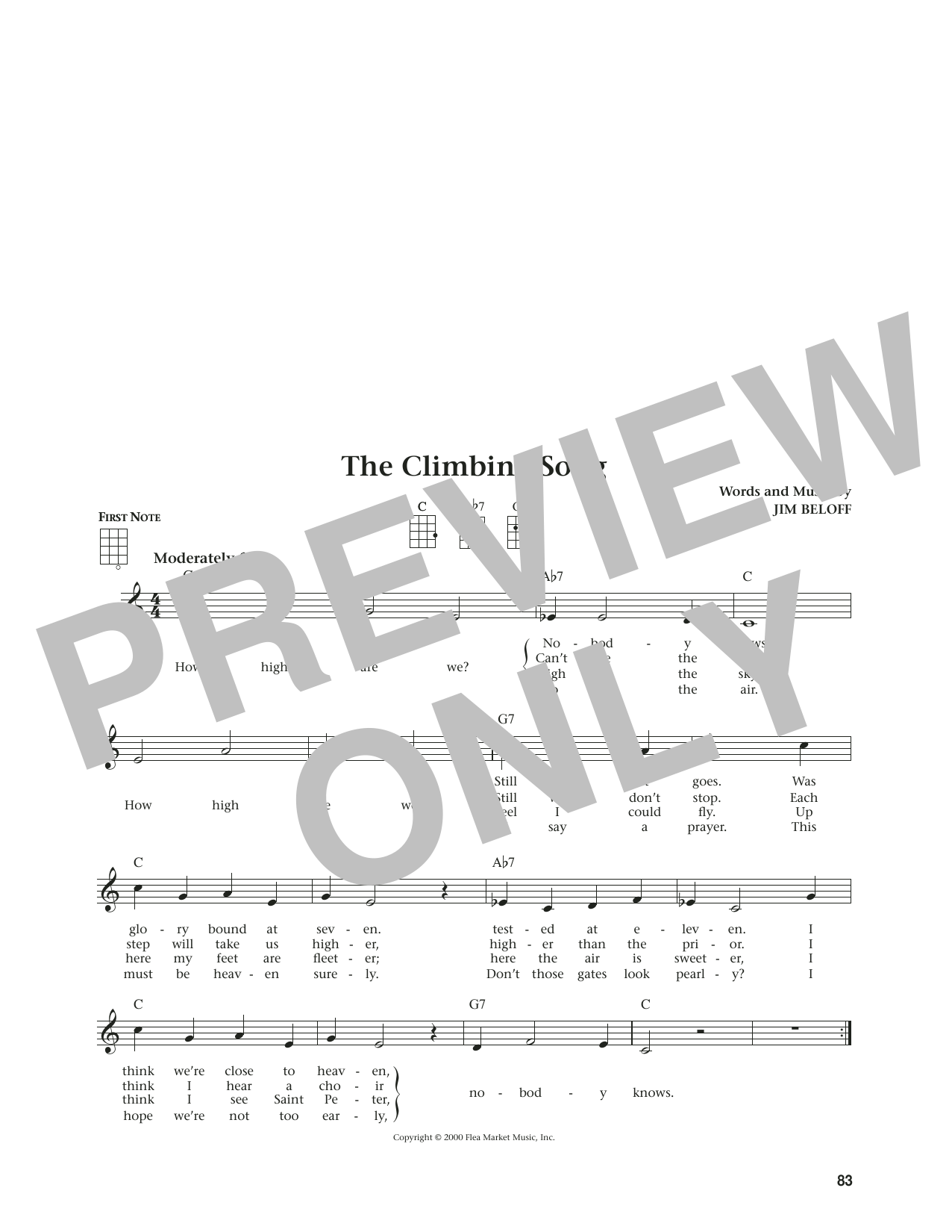 Jim Beloff The Climbing Song (from The Daily Ukulele) (arr. Jim Beloff) Sheet Music Notes & Chords for Ukulele - Download or Print PDF